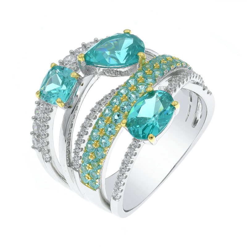 fancy criss cross ring for ladies