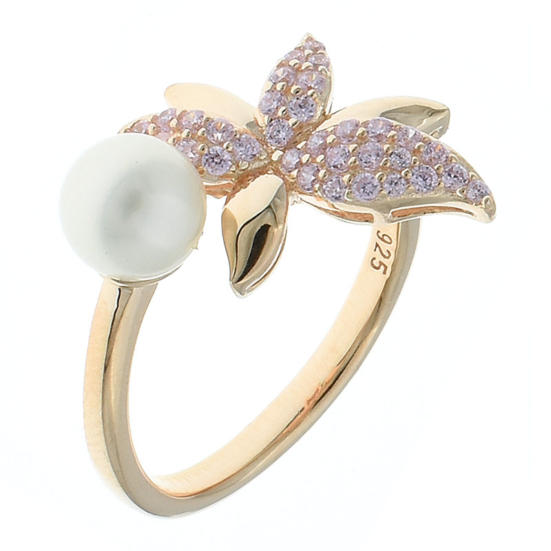 Women Fresh Pearl Jewelry Ring