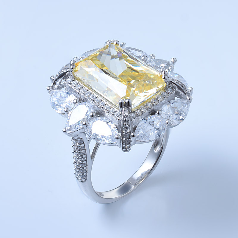 Diamond Yellow Engagement Ring