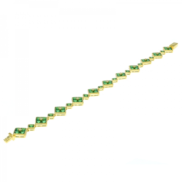 銀の交互の正方形の緑のナノブレスレット製造用品 