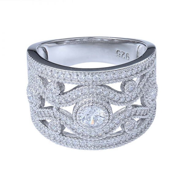 カップルのための2020熱い販売925スターリングシルバーczダイヤモンドの婚約指輪 