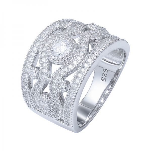 カップルのための2020熱い販売925スターリングシルバーczダイヤモンドの婚約指輪 