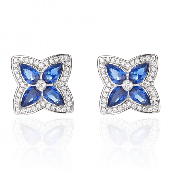 925 ペアシェイプ モルガナイト ナノ＆ラウンド ホワイト キュービックジルコン シルバー イヤリング ローズゴールドメッキ 